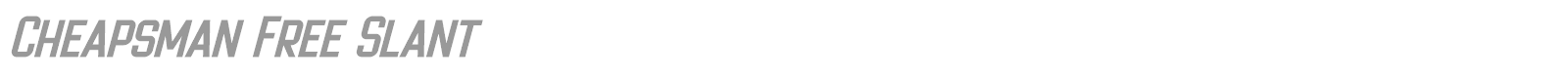 Cheapsman font preview